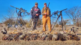 Calling Bobcats at Night - Kansas Coyote Hunting with Thermal