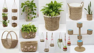 10 Best Out Of Waste Ideas for Plant Pots | Jute Recycled Craft Ideas