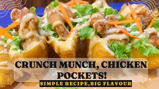 Crispy Chicken With Thousand Island Sauce Recipe | Crunch Munch Chicken Pocket | Crispy Chicken |
