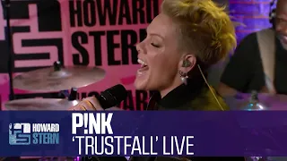 P!nk “TRUSTFALL” Live on the Stern Show