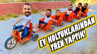 KOLTUKLARDAN TREN YAPTIK | TÜM ŞEHRİ GEZDİK