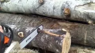 Как пилить дрова одинаковой длины (приспособление для бензопилы) ссылка на улучшенную в описании
