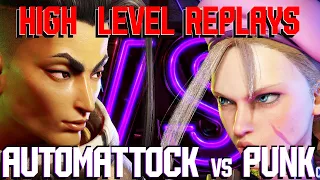 High Level Replays Street Fighter 6 - (PUNK) Cammy vs (AUTOMATTOCK) Jamie MASTER RANKED BATTLE!