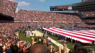 9/11 National Anthem, Soldier Field, Chicago Bears