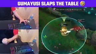 Gumayusi slaps the table =)) | T1 Stream Moments