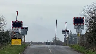 Stowgate level crossing (before road closure) Lincolnshire