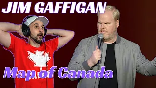 CANADIAN Reacts to Jim Gaffigan "Who Drew The Map of Canada??"