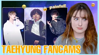 KIM TAEHYUNG MOST LEGENDARY & ICONIC FANCAMS REACTION | BTS V REACTION