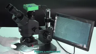 How to install a trinocular microscope？#RELIFE #RLM3T