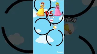 Princess Peach Vs Princess Daisy - Who will win Mario over? #shorts #viral #mario