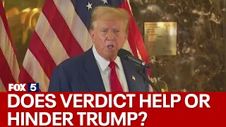 Does verdict help or hinder Trump in the polls?