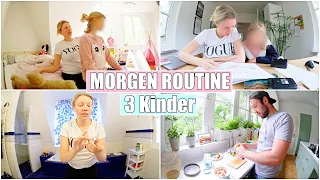 Unsere Morgen Routine 👩‍👧‍👧 3 Kinder + Schwanger & Welpe | Isabeau