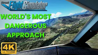 *THE WORLDS MOST DANGEROUS APPROACH* In Microsoft Flight Simulator 2020 | 4K Graphics | Paro Airport