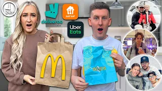 YOUTUBERS CHOOSE MY FAST FOOD ORDERS FOR 24 HOURS!! *DadVGirls, The3Halls & GeorgeMasonTV*