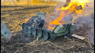 Jagdpanther 8.8 cm Pak 43 gun в разрезе из пластилина