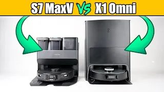 Roborock S7 MaxV Ultra VS Ecovacs X1 Omni - Robot Vacuum Battle