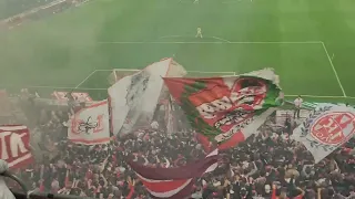 1.FC Köln vs Leverkusen 09.11.2022 1:2 Stimmung Ultras Köln und Pyroshow