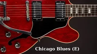 Chicago Blues Shuffle | Guitar Backing Jam Track (E)