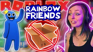 😍CHALLENGE: Nie używam KARTONU w RAINBOW FRIENDS ?!?! Roblox 🌈