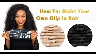 DIY/ How To: Make Your Own Clip In Hair Extensions | ONYC Hair Tutorial