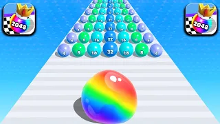 Jelly Ball 2048, Ball Master, Teeth Shiled - Satisfying Mobile Gameplay 12345 Level Tjktok Game bowy