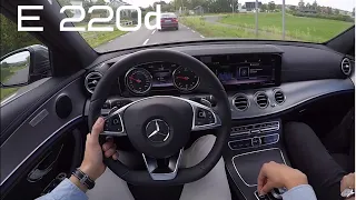 Mercedes Benz E220d 2016-2018  [Start up sound, acceleration and fuel consumption]