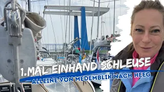 #17 Erstes Mal Einhand Schleusen⛵️ Alleine segeln von Medemblik nach Heeg ☺️ #segeln