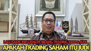 LAGI RAME !!! APAKAH TRADING SAHAM ITU JUDI?   (VIER ABDUL JAMAL)