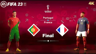 FIFA 23 - France vs Portugal | World Cup Qatar Final 2022 | PC Gameplay [4K 60FPS]