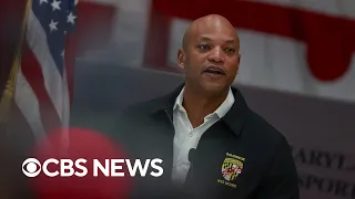 Maryland Gov. Wes Moore gives update on Key Bridge operations | CBS News