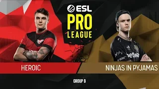 CS:GO - NiP vs. Heroic [Nuke] Map 1 - Group B - ESL Pro League Season 9 Europe