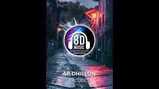 Excuses(8D AUDIO) - AP Dhillon I Music Enthusiasm Bollywood #shorts #ytshorts