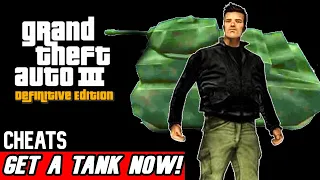 HOW TO SUMMON A TANK in GTA 3 Definitive Edition (Tank Cheat Code)