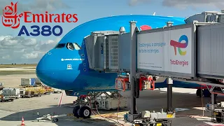 4K BLUE A380! Emirates Economy Class 🇫🇷 Paris CDG - Dubai DXB 🇦🇪 [FULL FLIGHT REPORT]