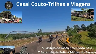 Passeio de moto do 2 batalhão da policia militar do paraná