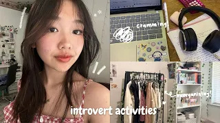 introvert activities 🎀 : reorganizing, college life, online shopping haul, homebody