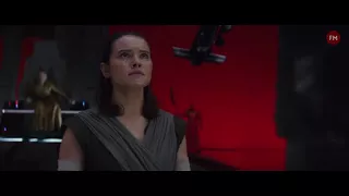 The Last Jedi Snoke Death Scene Kylo Ren and Rey vs Praetorian Guard HD