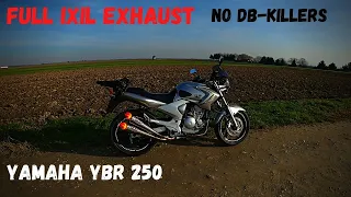 YAMAHA YBR 250 - Full IXIL Exhaust System without DB-Killers (4K)