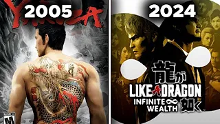 All " Yakuza " Games From 2005 - 2024 #evolution