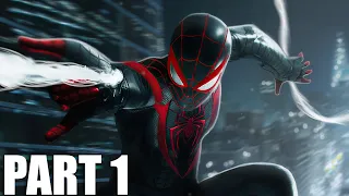 MARVEL'S SPIDER-MAN MILES MORALES PS5 Walkthrough Gameplay Part 1 - INTRO (Playstation 5)