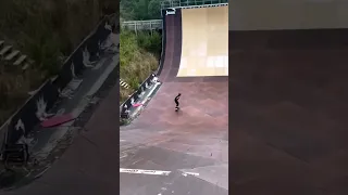 Going Down The Highest Skateboard Ramp In The World