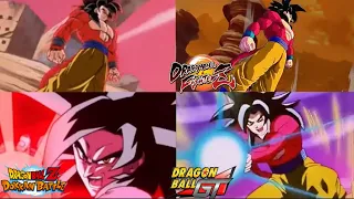 LR Full Power SSJ4 Goku Animation Comparisons in Dokkan Battle