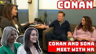 BRITISH FAMILY REACTS | Conan and Sona Meet With Human Resources!