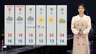 [날씨] 내일 낮 더위 이어져…어린이날 전국 대부분 비 / 연합뉴스TV (YonhapnewsTV)