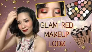 Glam Red Makeup Look | Pang-AWRA Na Makeup For Beginners | Wedalu Wezafe