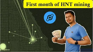 My first month of Helium (HNT) earning | Mining activities of my RAK hotspot