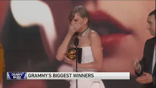 Taylor Swift has record-setting night at Grammy Awards