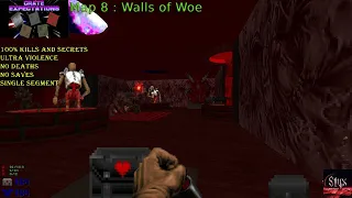Doom 2 Crate Expectations Map 8 : Walls of Woe ( Ultra Violence 100% )