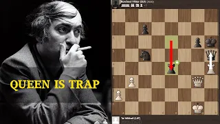Mikhail Tal vs Korchnoi Viktor: Queen is Trap