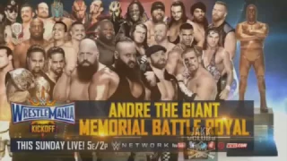 WWE WRESTLEMANIA 33 KICKOFF FULL MATCH CARD